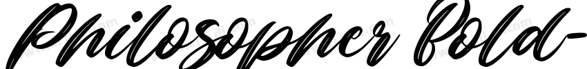 Philosopher Bold字体转换
